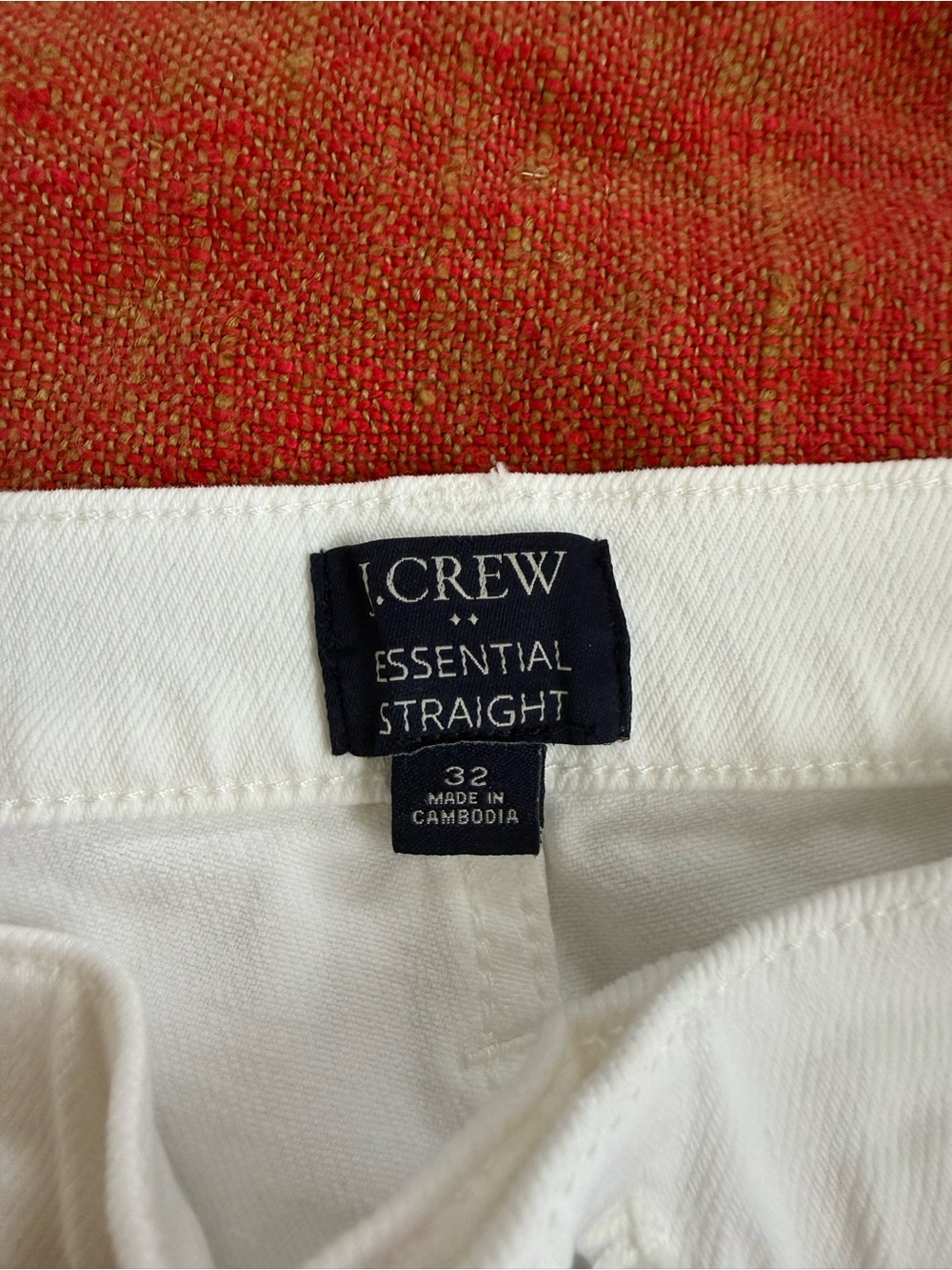 J. CREW Women’s Essential Straight White Cotton Blend Jeans, sz. 32, like new! - Picture 2 of 8